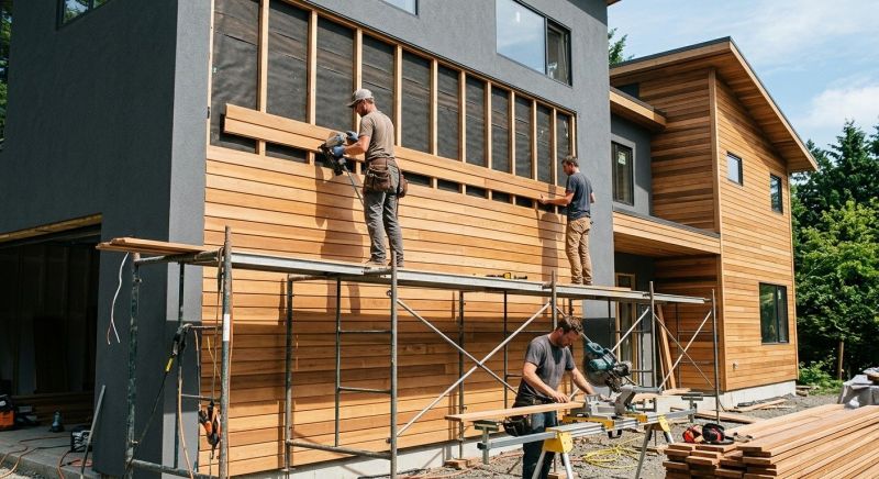 Wood Cladding Installation