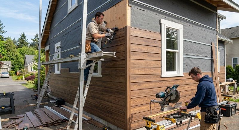 Faux Wood Siding Installation in Auburn, GA