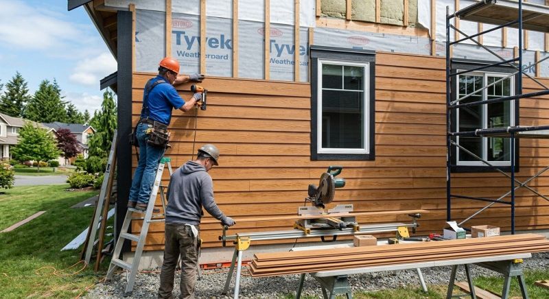 Faux Wood Siding Installation in Auburn, GA