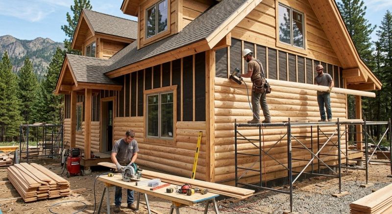 Log Siding Installation in Duluth, GA