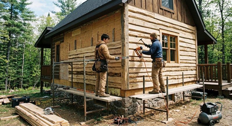 Log Siding Installation in Walton County, GA