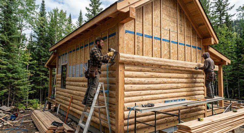 Log Siding Installation in Oxford, GA