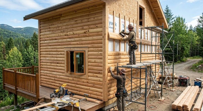 Log Siding Installation in Suwanee, GA