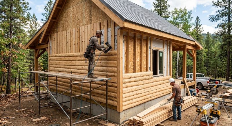 Log Siding Installation in Suwanee, GA