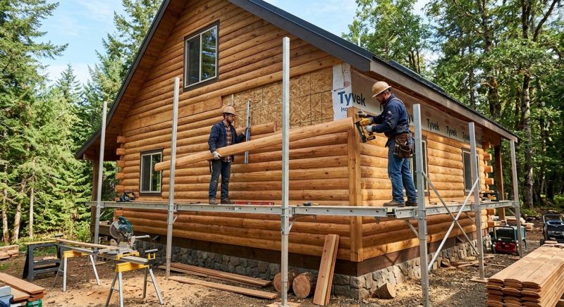 Log Siding Replacement in Walton County, GA