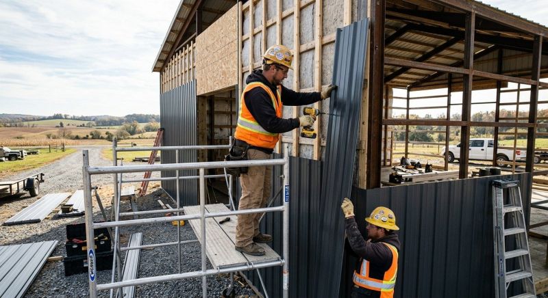 Metal Barn Siding Installation in Walton County, GA