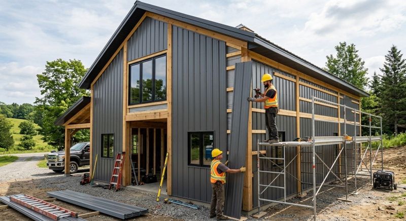 Metal Barn Siding Installation in Walton County, GA