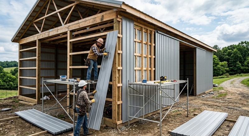 Metal Barn Siding Installation in Walton County, GA