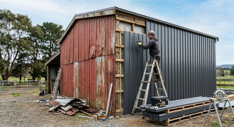 Metal Barn Siding Installation in Walton County, GA