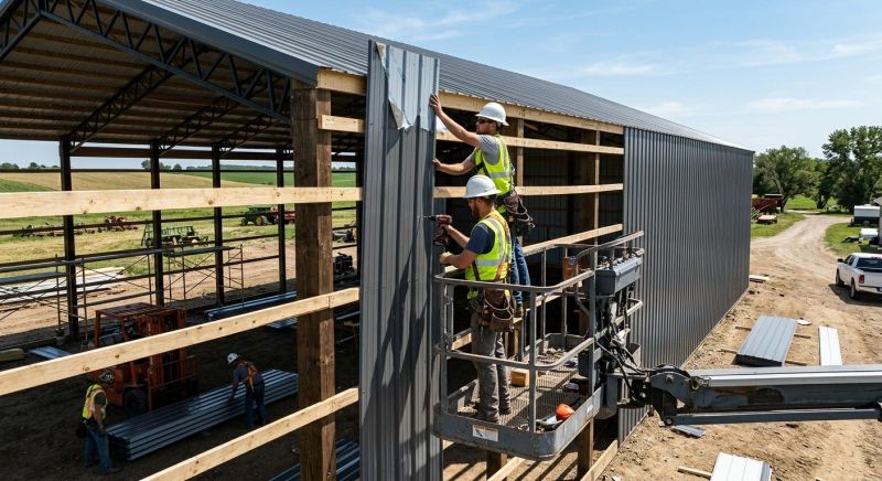 Pole Barn Siding Installation in Walton County, GA